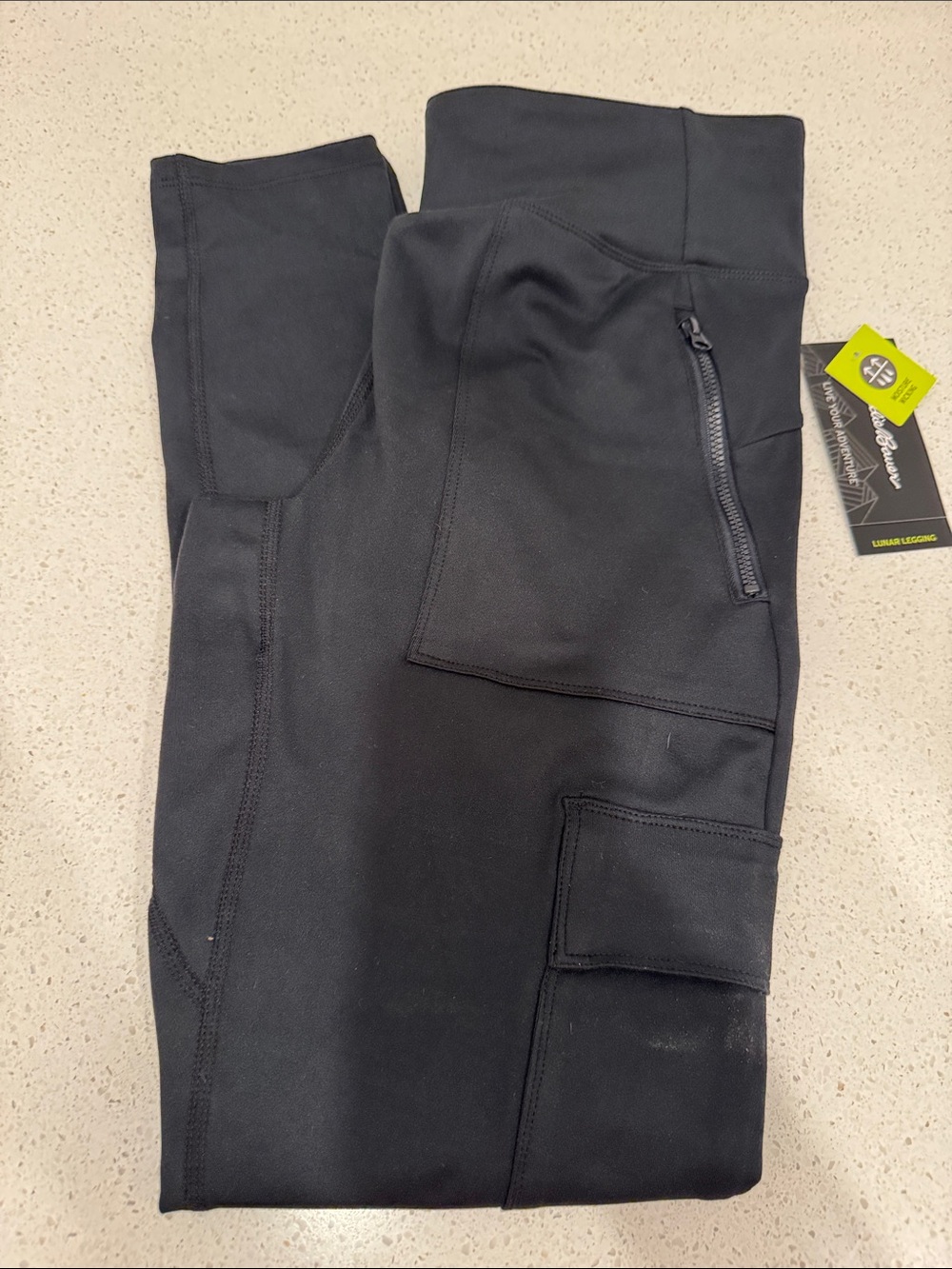 Eddie Bauer Black lunar Leggings with Zip Pocket